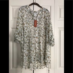 Plus size, American Rag chiffon a-line tunic